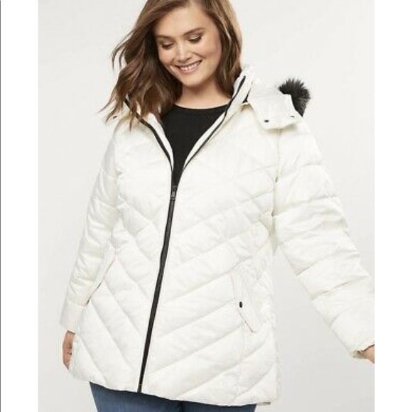 🍐🆕LB White puffer jacket - Picture 1 of 4